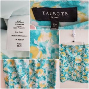 Turquoise and yellow skirt